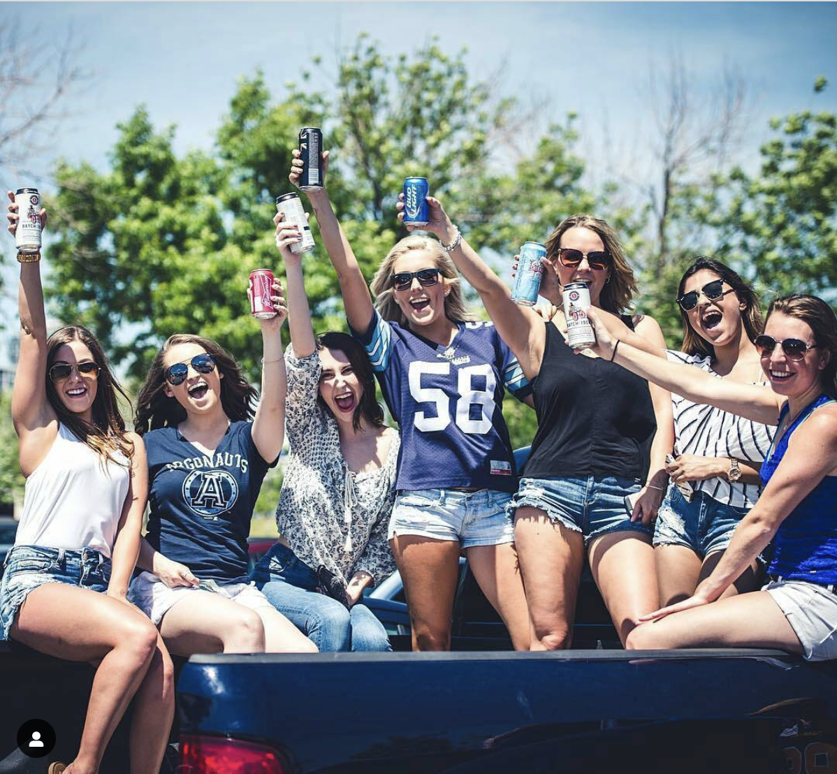 Group of women at tailgating
