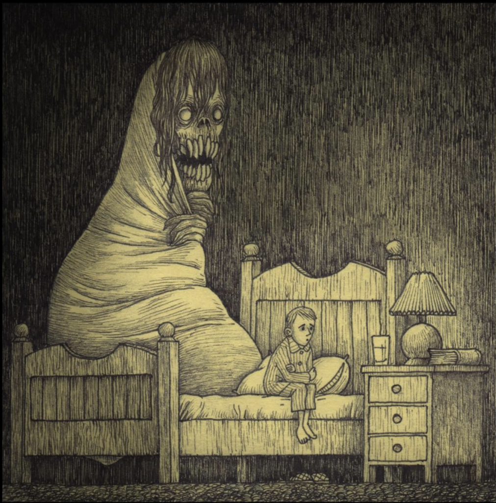 creepy monster drawings