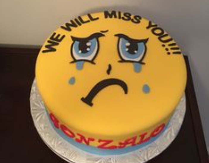 funny going away cakes
